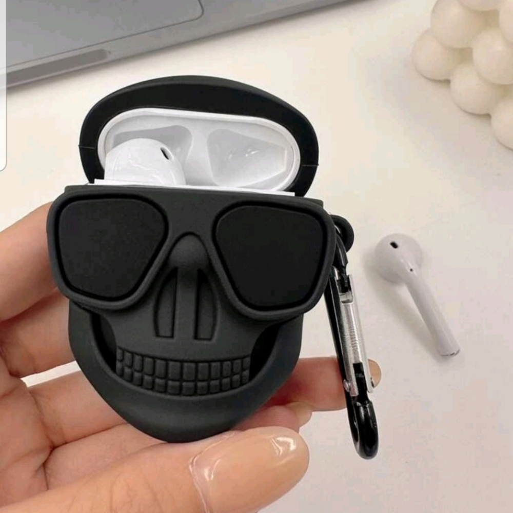 Skeleton Apple airpods 3rd generation Case black color